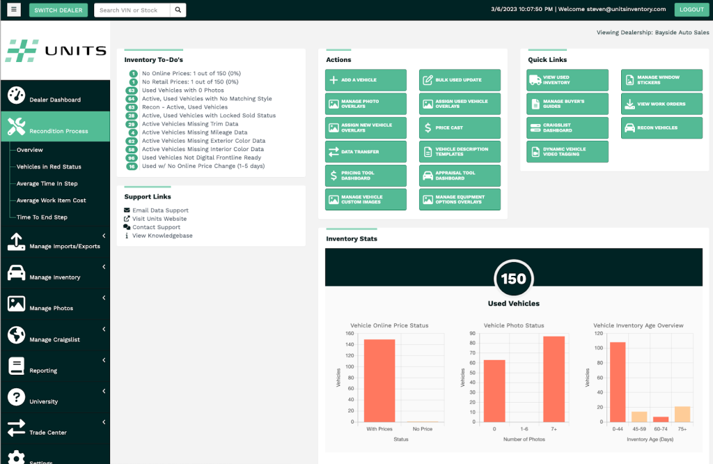 Does Your Dealership’s Inventory System Need a Tune-up? - Units Inventory